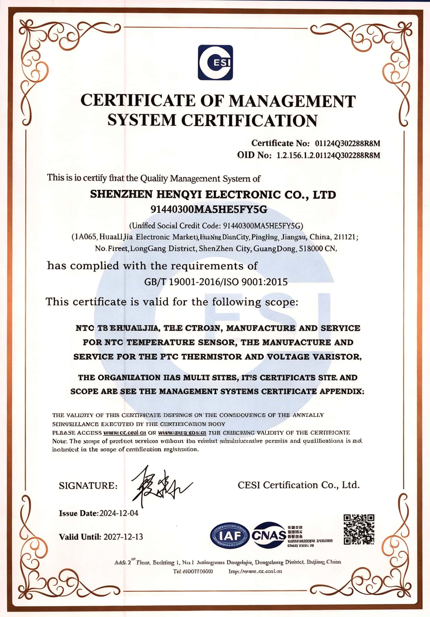 Certificate 4